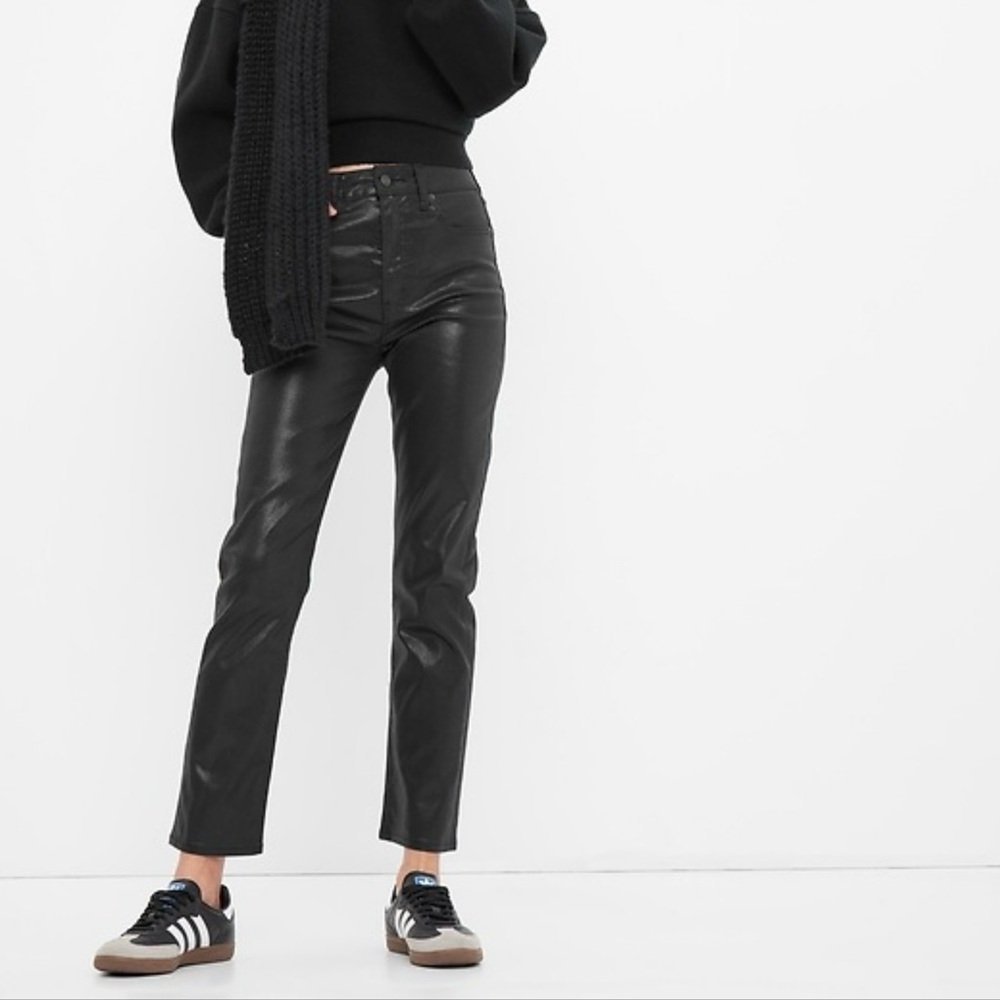 🌸Gap coated sky high slim jeans